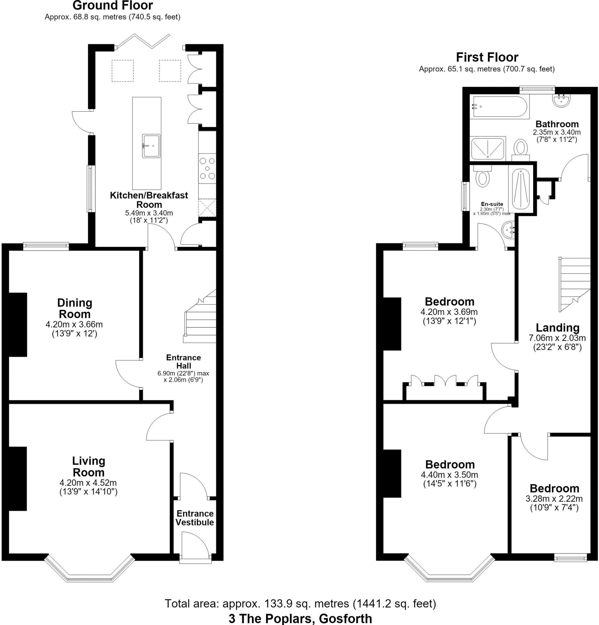 3, The Poplars, Gosforth, Newcastle Upon Tyne floorplan