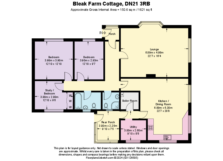 BLEAK FARM, SCOTTON, Northorpe Road, DN21 floorplan