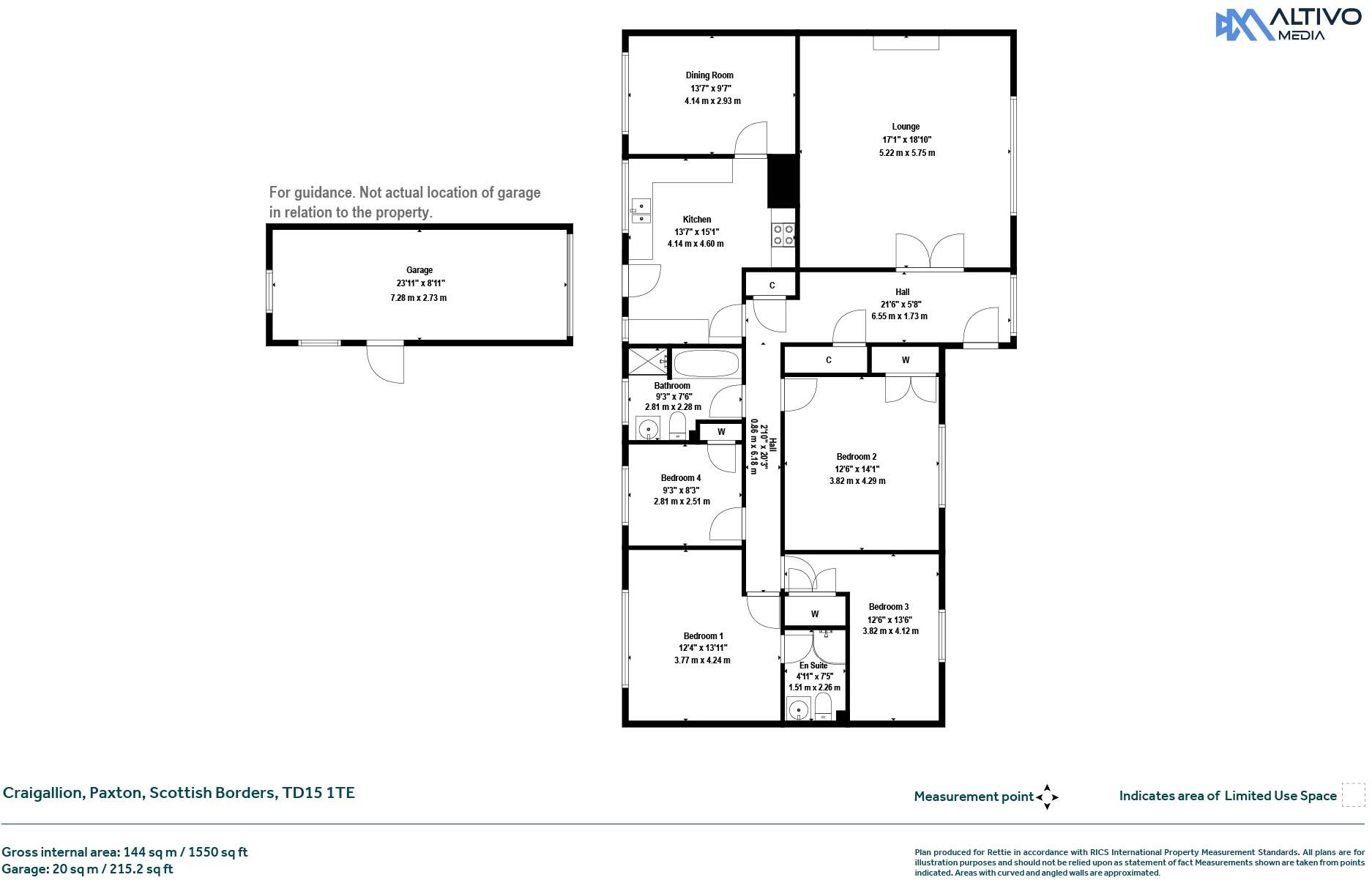 Craigallion, Paxton, Scottish Borders floorplan
