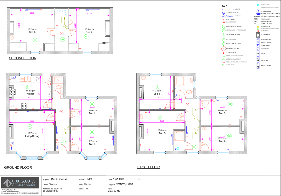8 BED STUDENT HOUSE SHARE - CROOKESMOOR floorplan