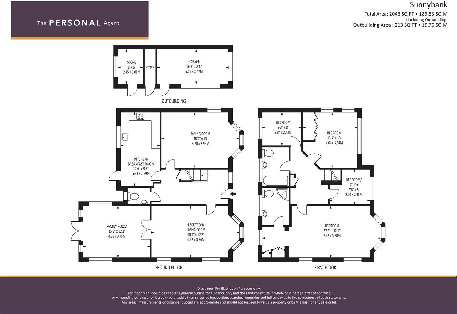 Sunnybank, Epsom floorplan