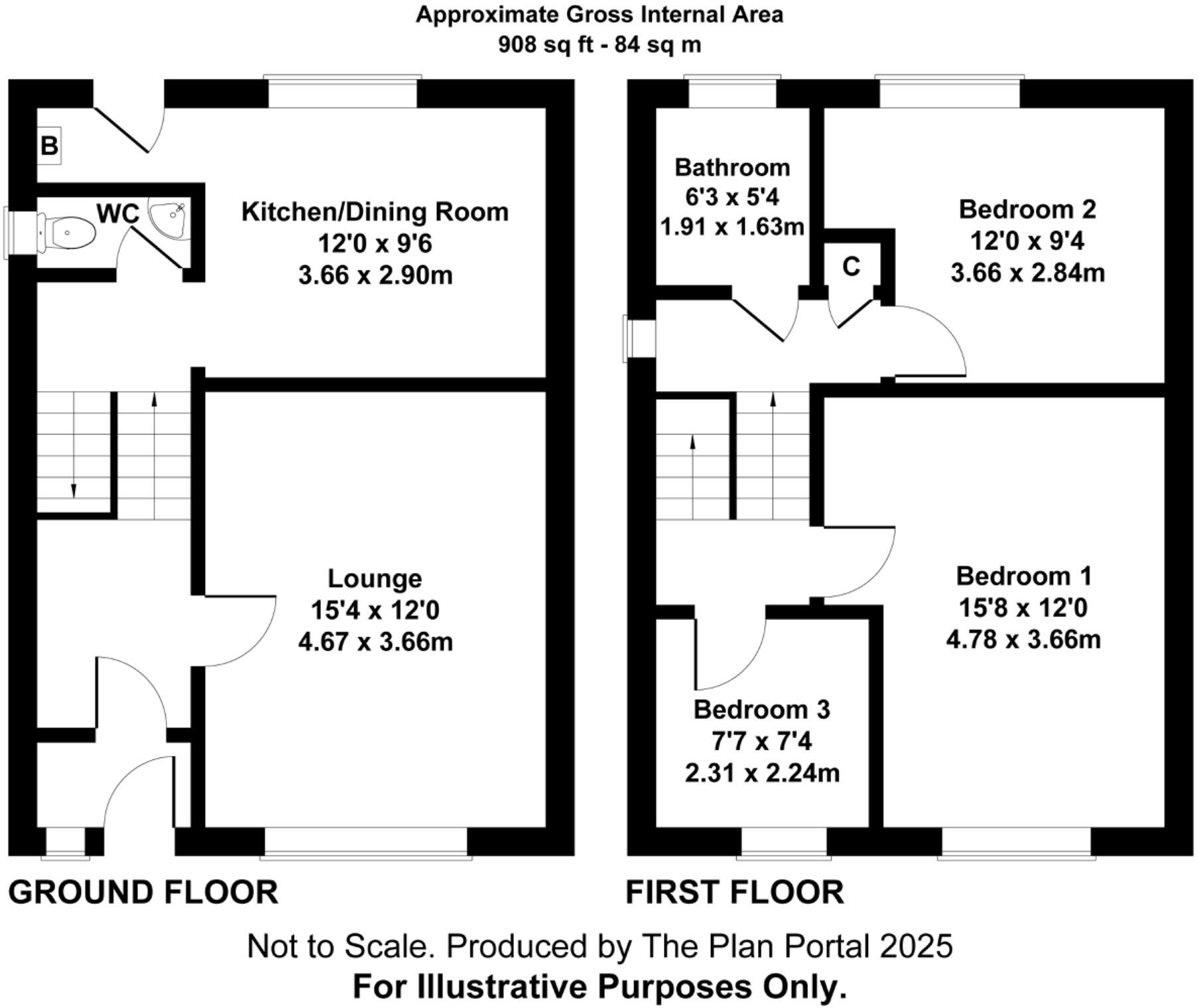 Springfield Heights, Radstock floorplan