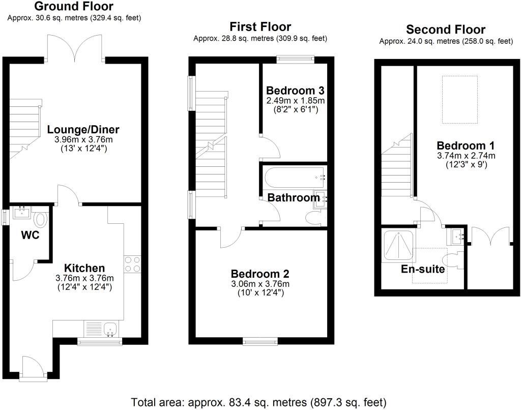 Rose Terrace, Gloucester Street, Faringdon, SN7 floorplan