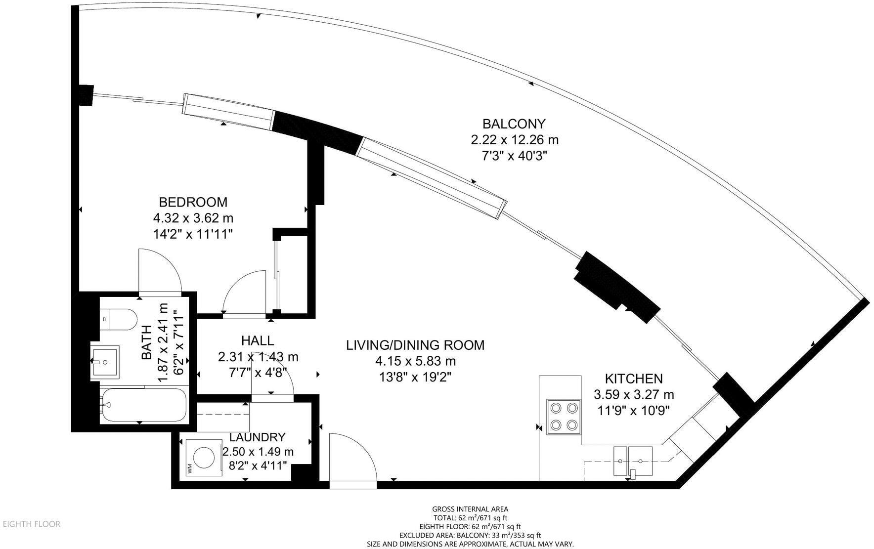 Camellia House, Chelsea Bridge, SW11 floorplan