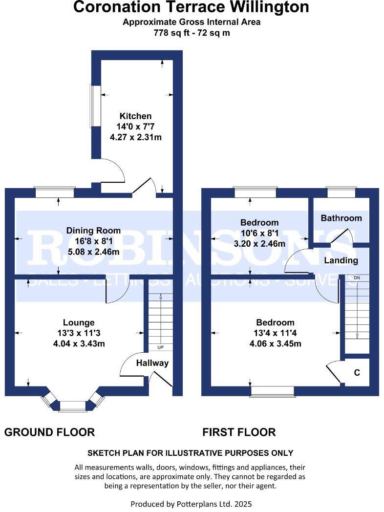 Coronation Terrace, Willington, Crook floorplan