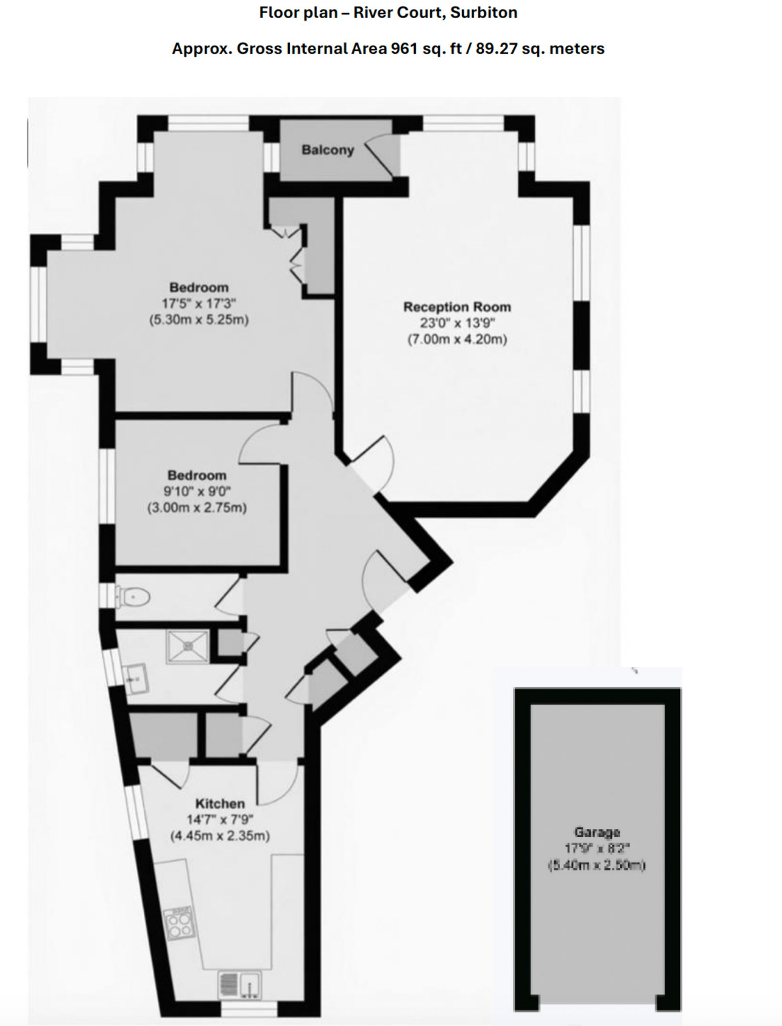 Portsmouth Road, River Court Portsmouth Road, KT6 floorplan