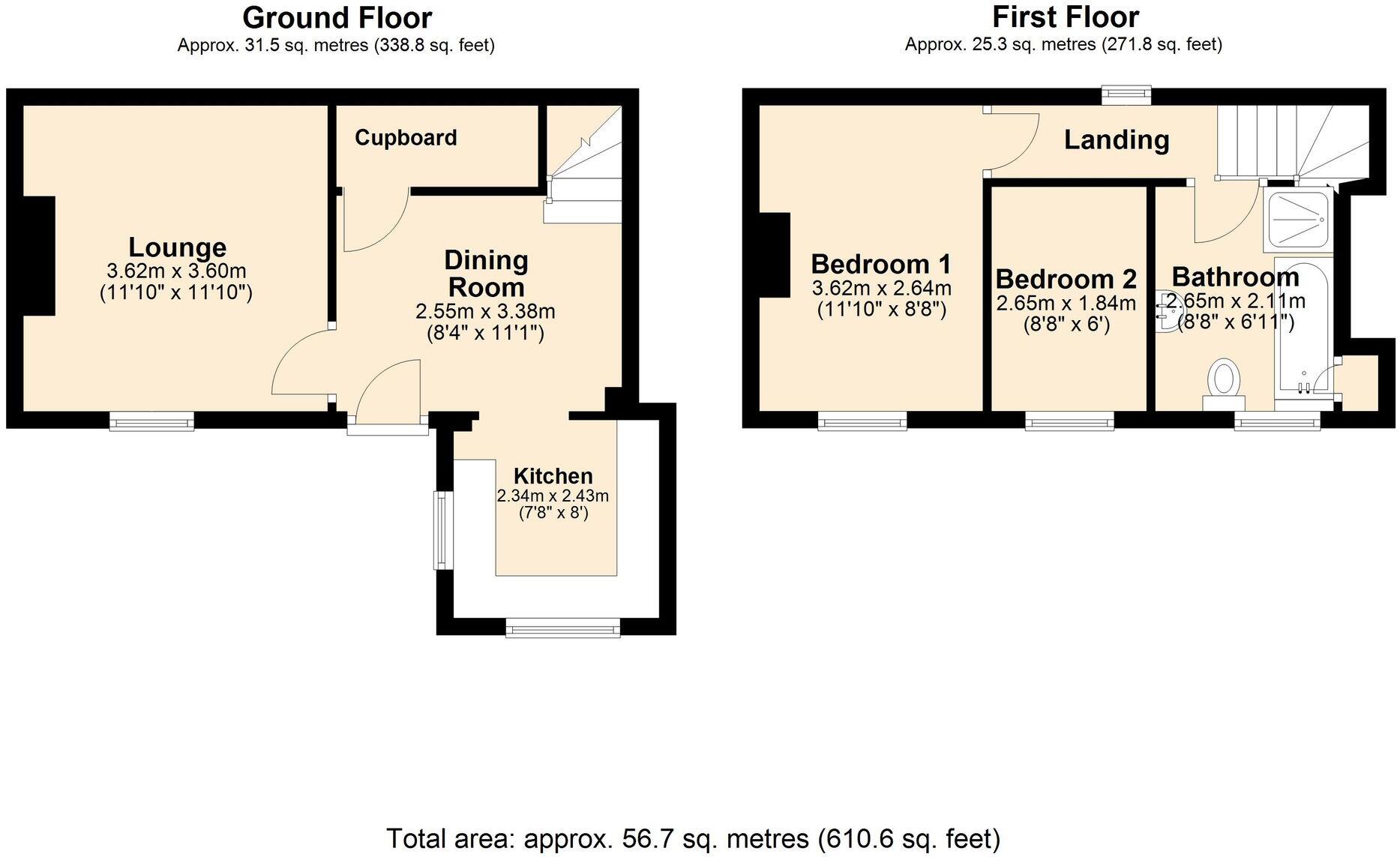 Meadow End, Gotham, NG11 floorplan