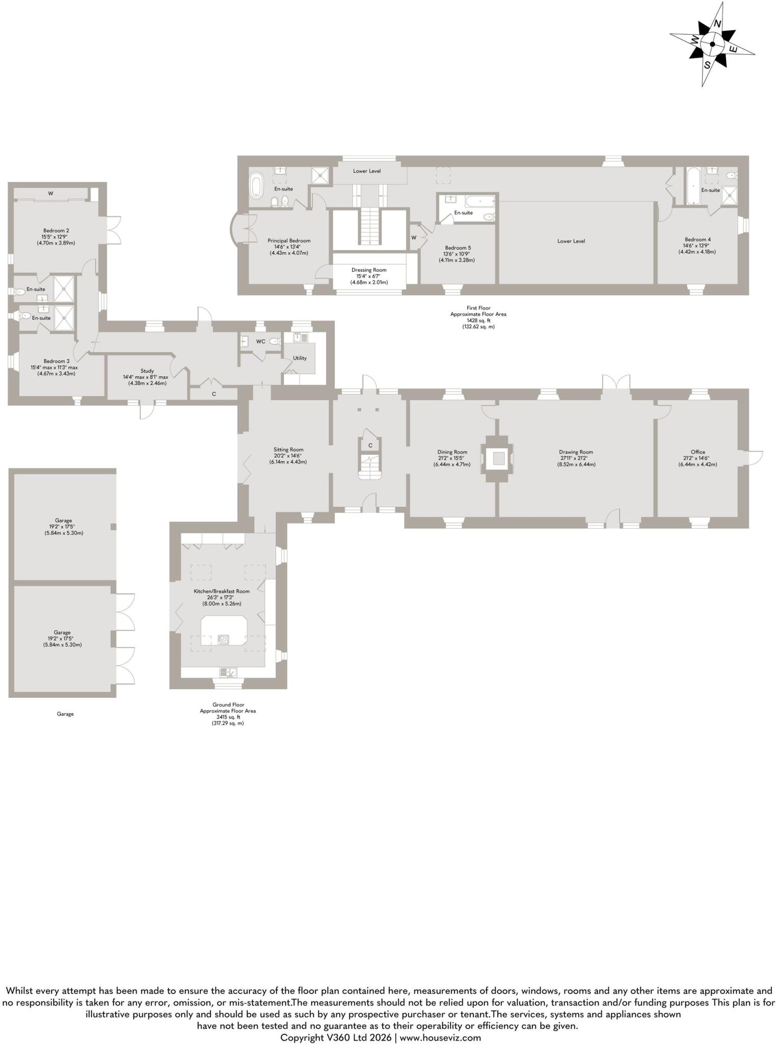 Exceptional Converted Countryside Barn in Caston floorplan