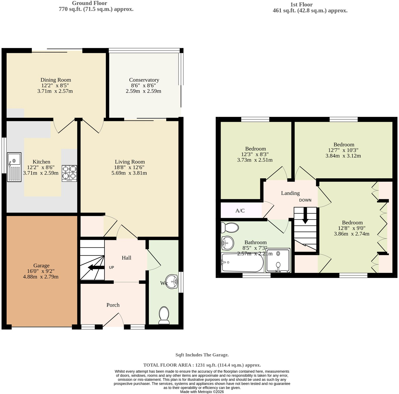 The Graylings, Carlton Colville floorplan