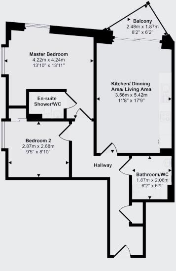 Number One, Pink Media City Uk M50 floorplan