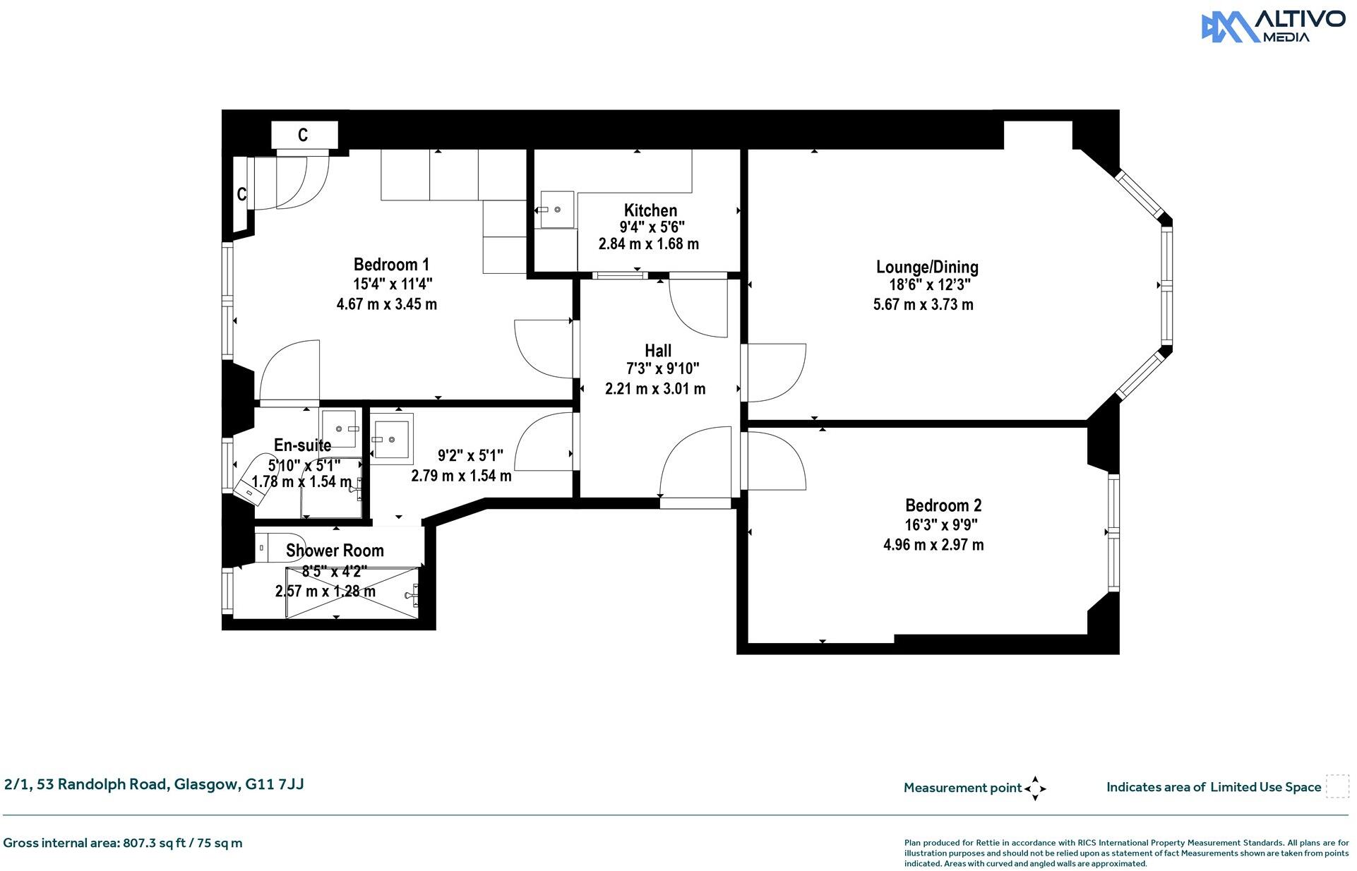 Randolph Road, Broomhill, Glasgow floorplan