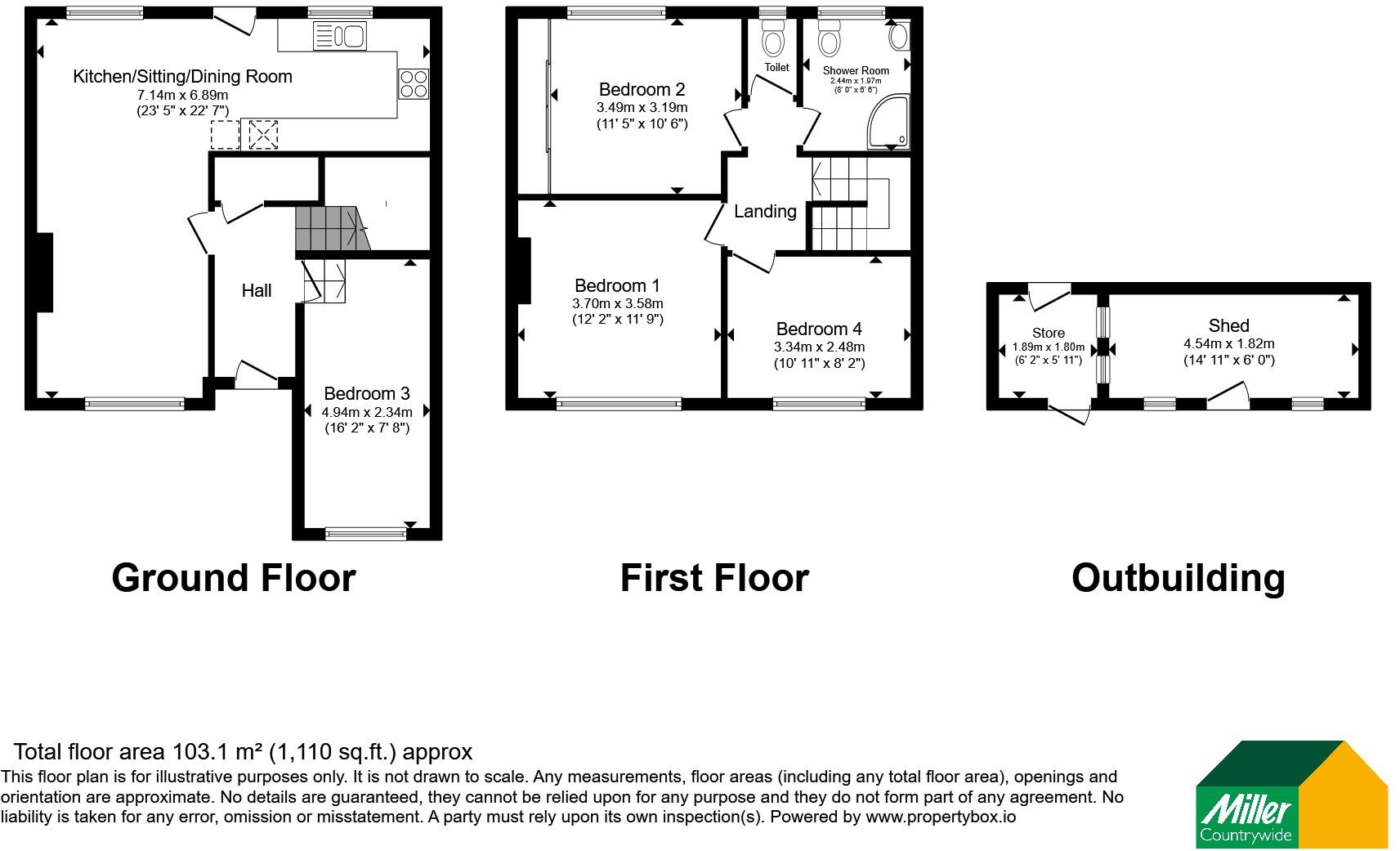 Lords Meadow, Tregony, Cornwall, TR2 floorplan