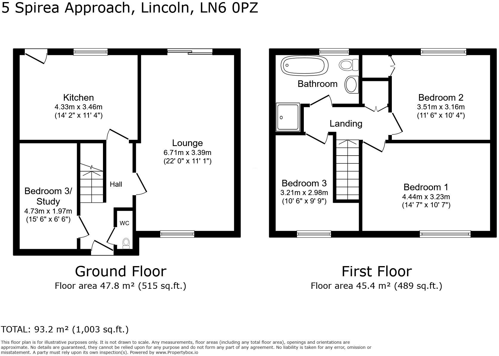 spirea Approach, Lincoln, Lincolnshire, LN6 0PZ floorplan