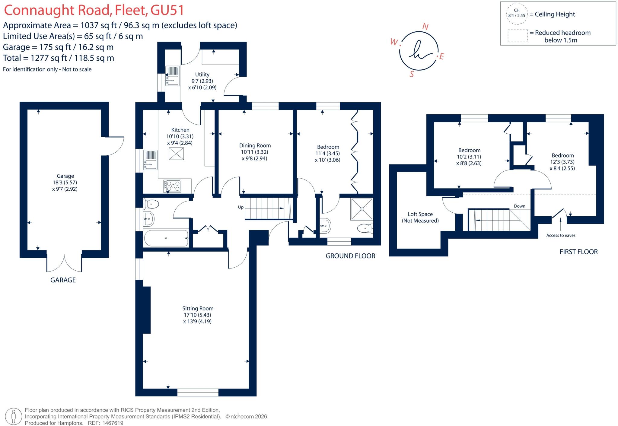 Connaught Road, Fleet, GU51 floorplan