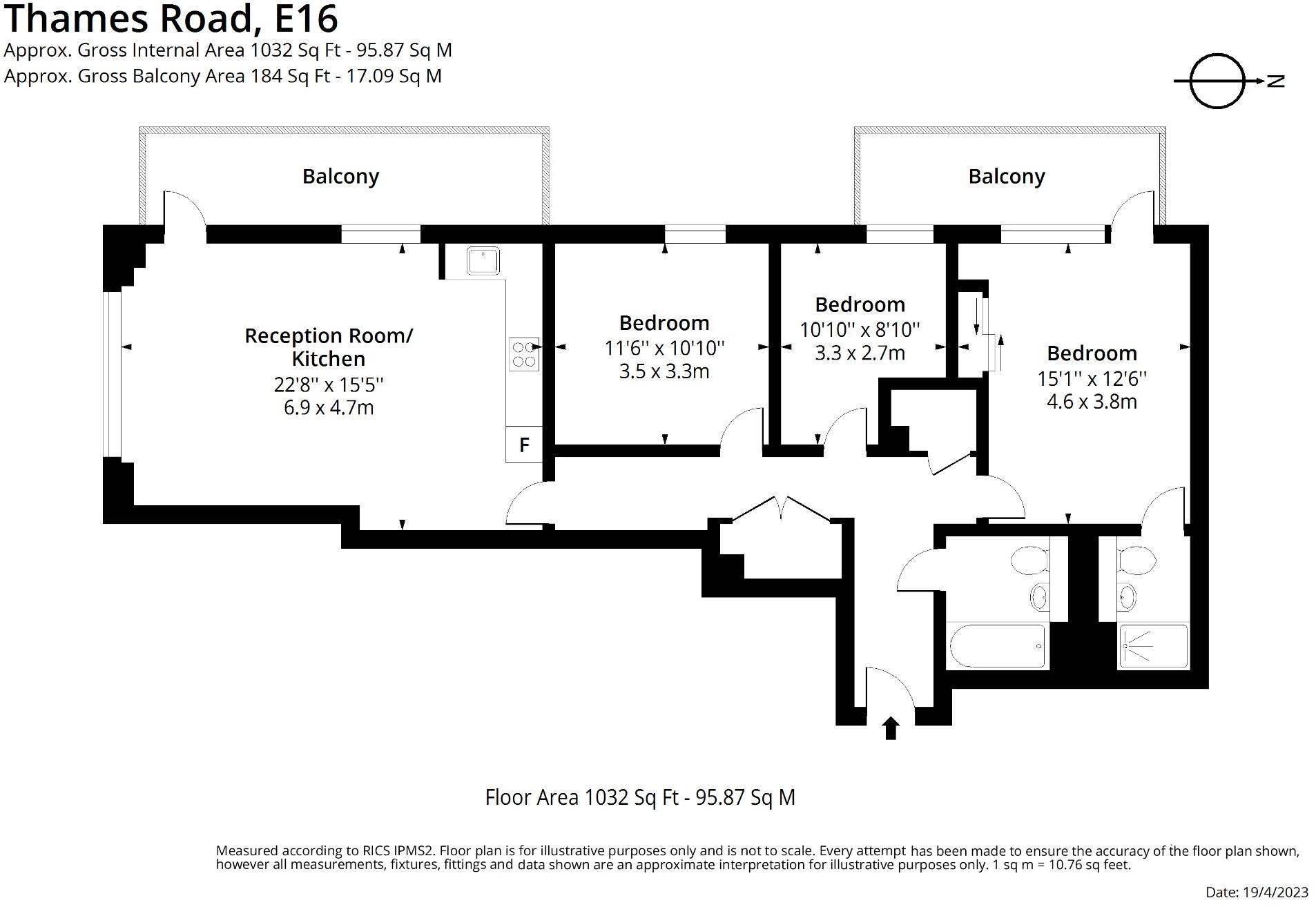 Thames Road, London, E16 floorplan