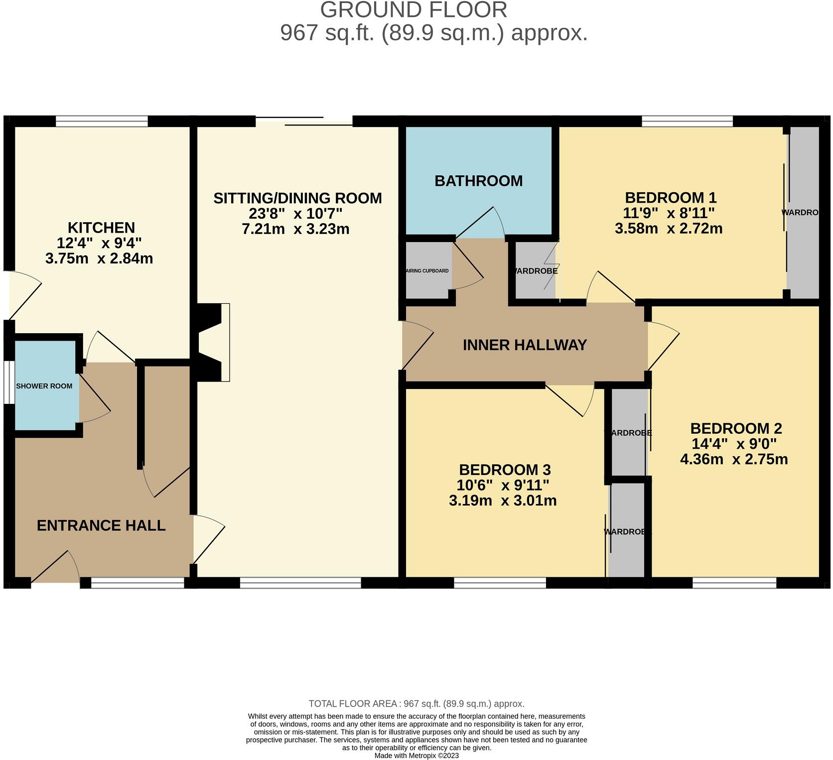 Cornford Way, Highcliffe, Dorset. BH23 4QU floorplan