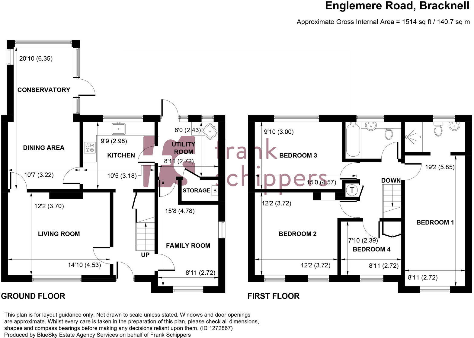 Englemere Road, Bracknell, Berkshire RG42 1TJ floorplan