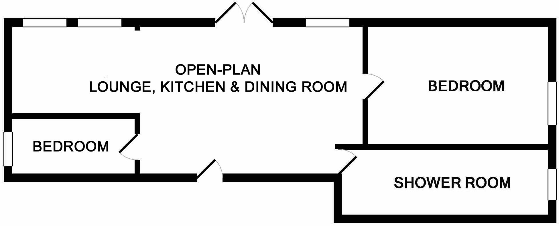 Taigh Nan Con, Cabin 8 Loch Aweside Chalet Park, Dalavich, By Taynuilt, PA35 1HS floorplan