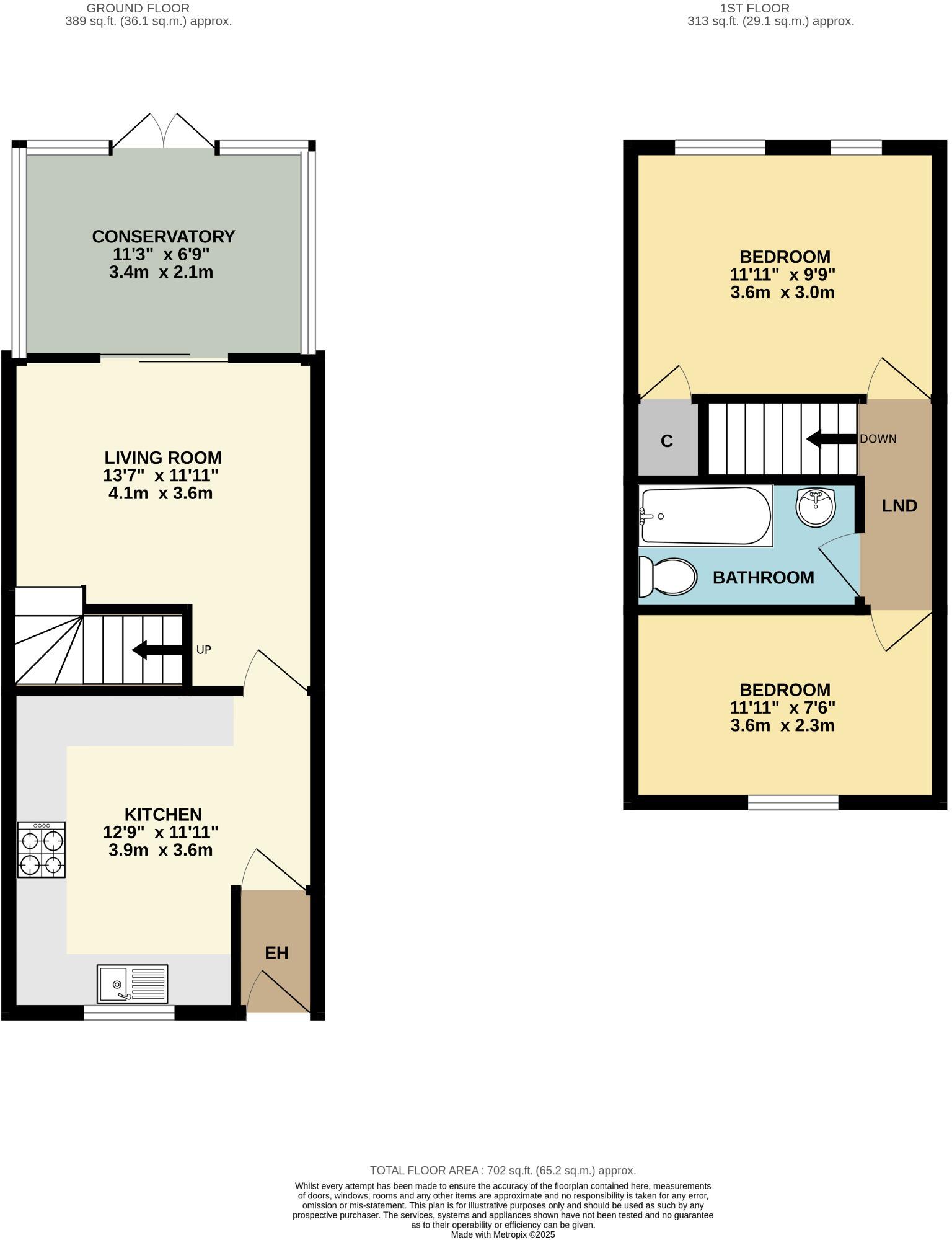 6, Preece Close, Malvern, Worcestershire, WR14 1JG floorplan