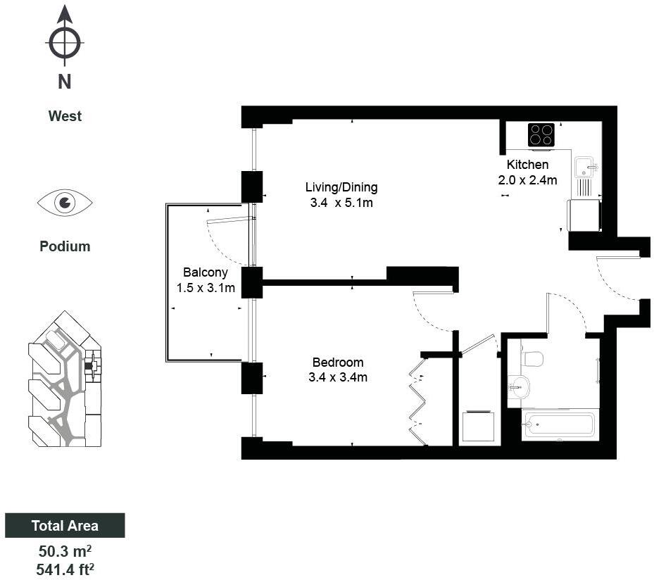 Canada Gardens, Wembley Park floorplan