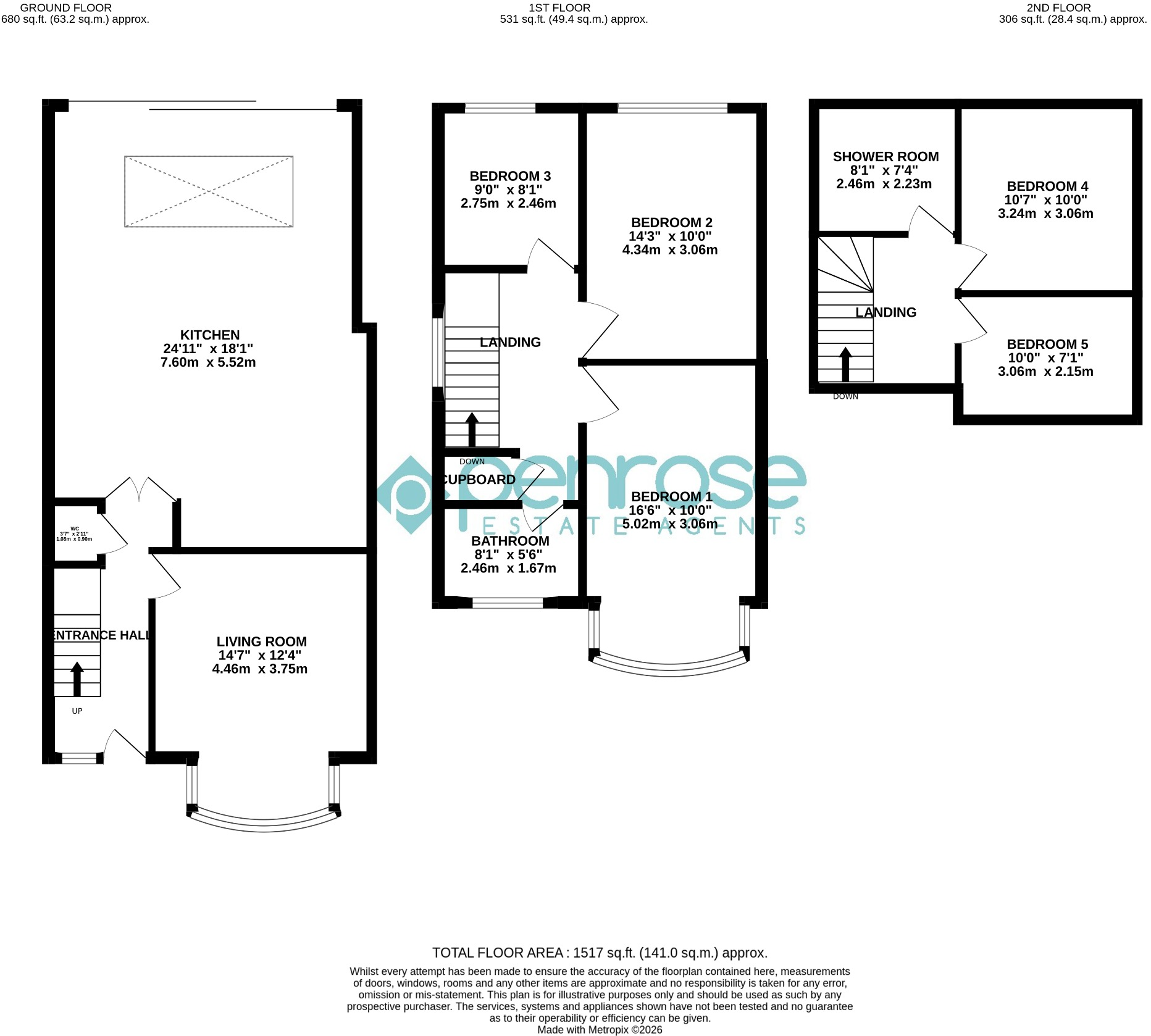 Cutenhoe Road, Luton, Bedfordshire, LU1 3NF floorplan