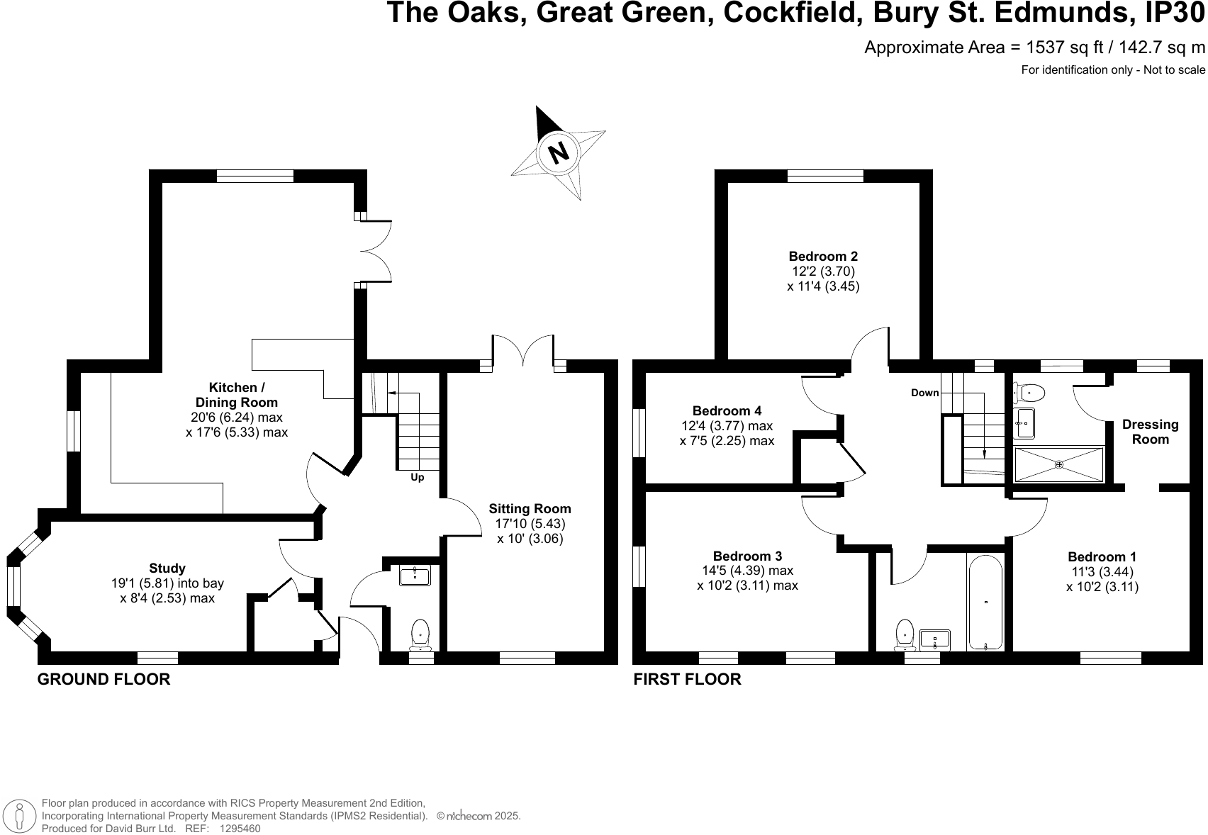 The Oaks, Great Green floorplan