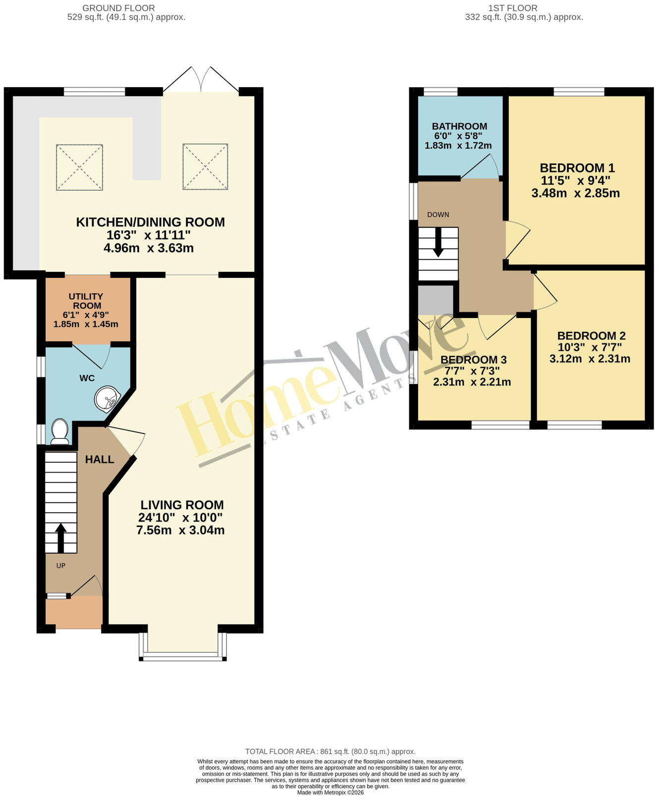 Cedar Road, Bedford, Bedfordshire, MK42 0HP floorplan