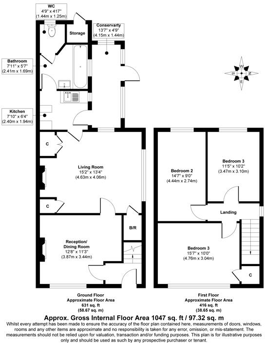 7 St. Marys Road, Stalham, Norwich NR12 9DU floorplan