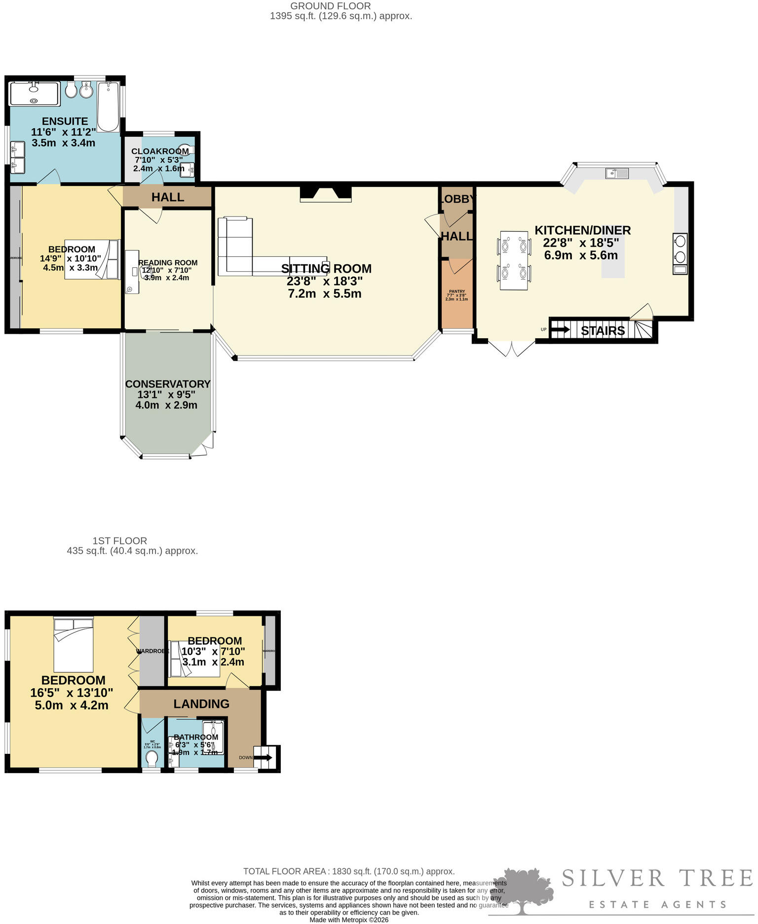 The Coppins, Weaponness Park, Scarborough, North Yorkshire floorplan