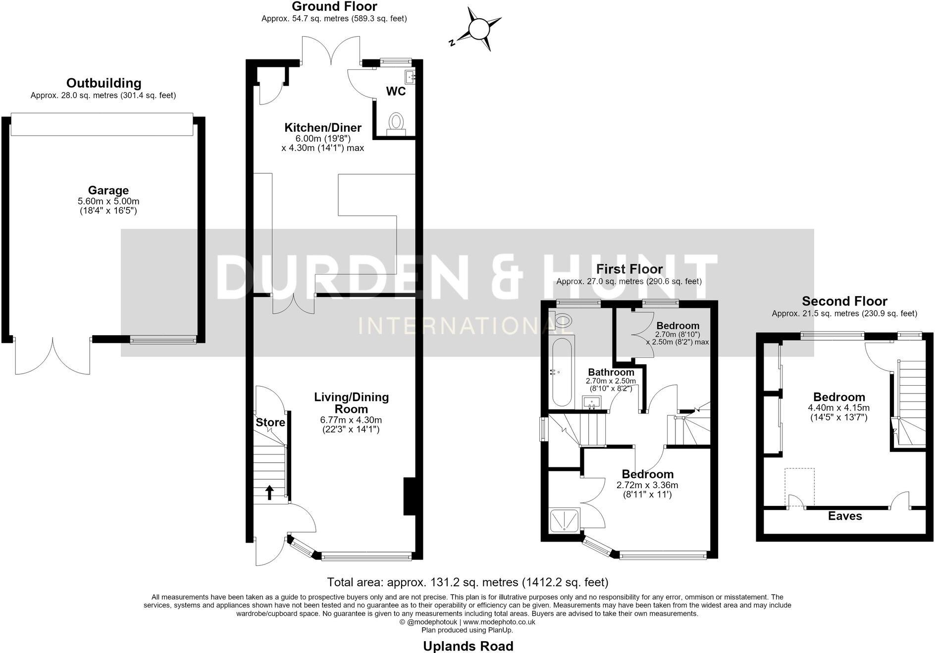 Uplands Road, Woodford Green, IG8 floorplan