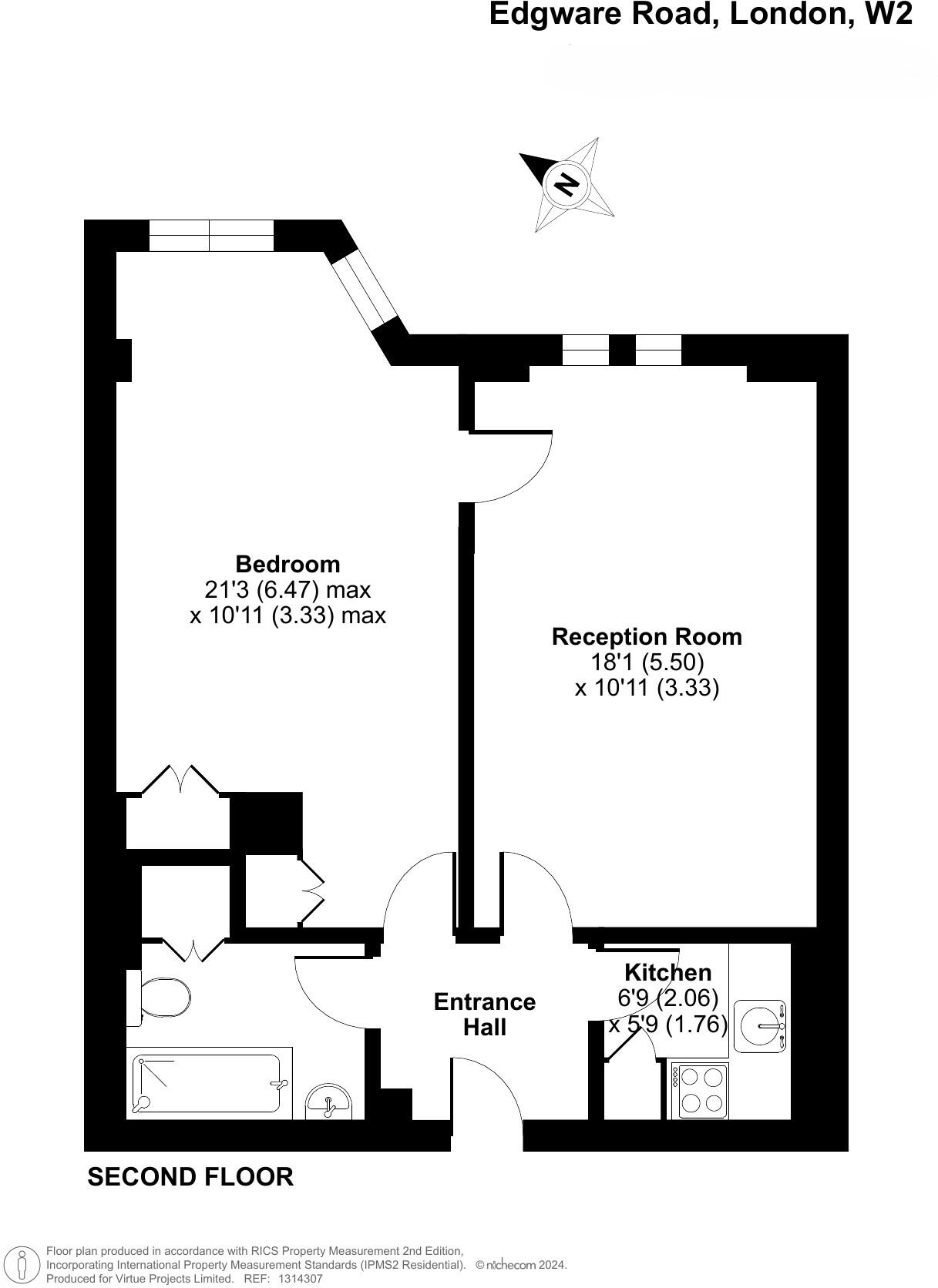 Edgware Road, London floorplan