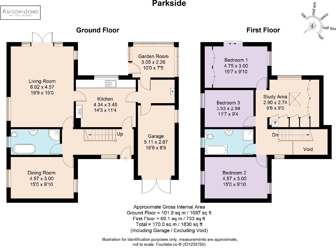 Parkside, Haws Bank, Coniston, LA21 8AR floorplan