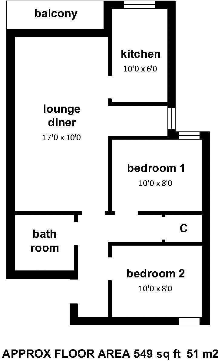 Lawn Court, Lawn Road, Portswood, SO17 2EY floorplan