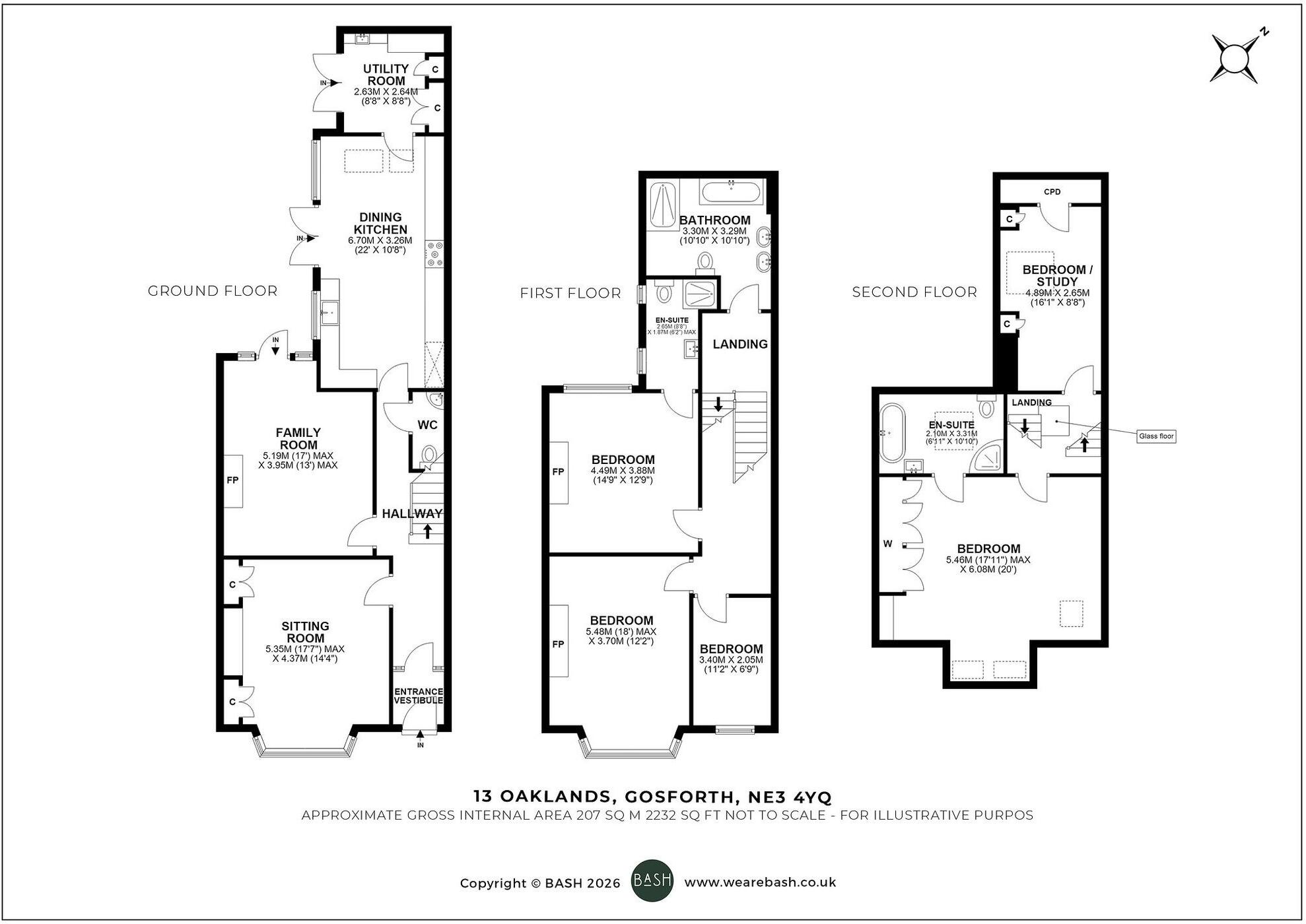 Oaklands, Gosforth, NE3 floorplan