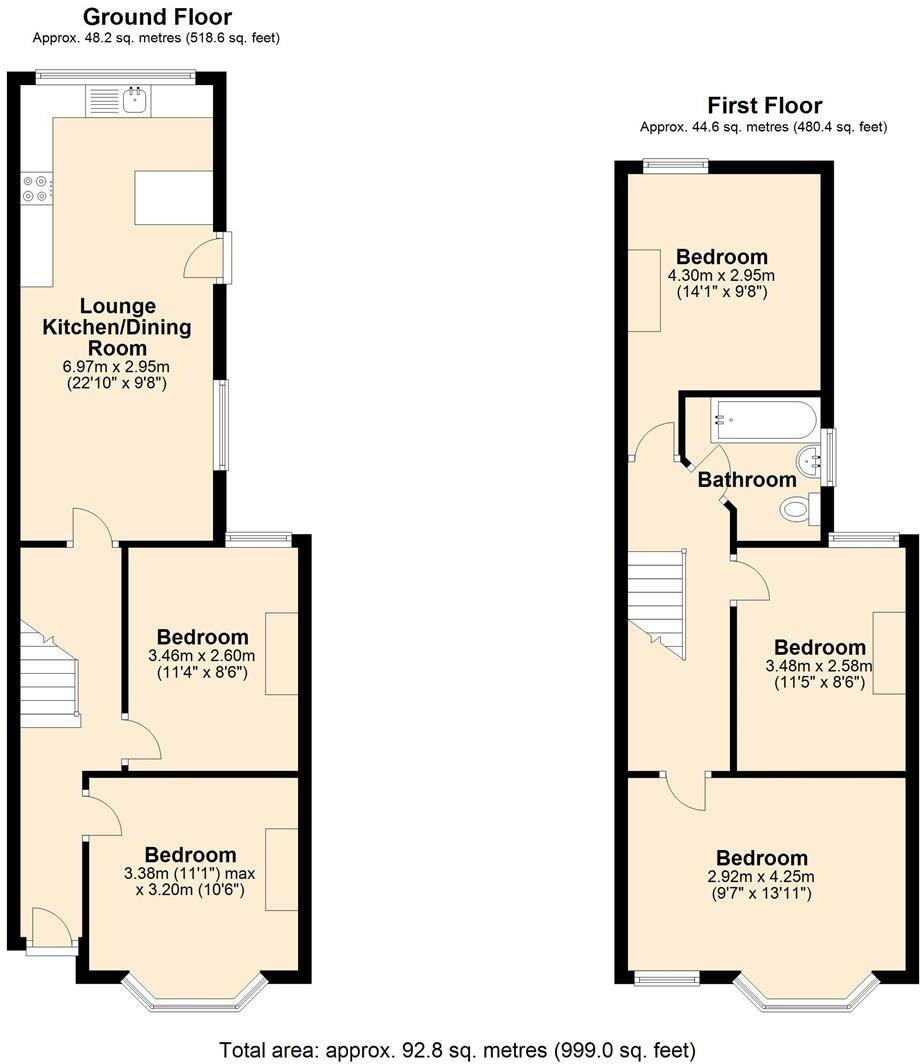 Cwmdare street, Cathays floorplan