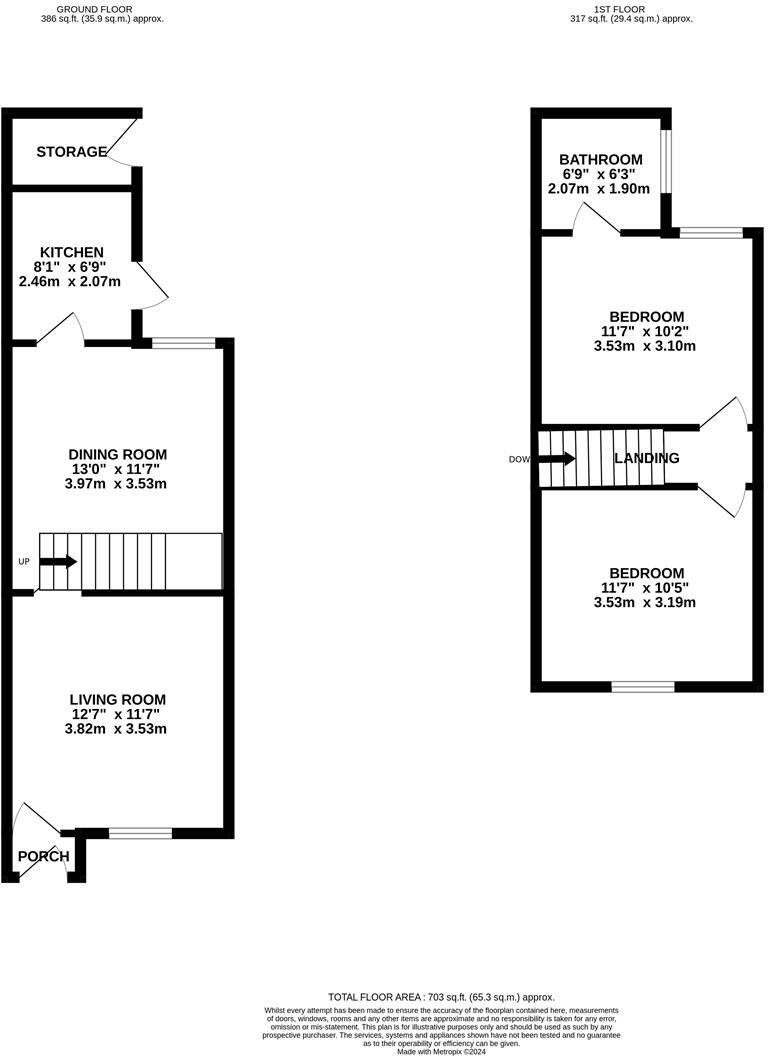 Oxford Street, Watford floorplan