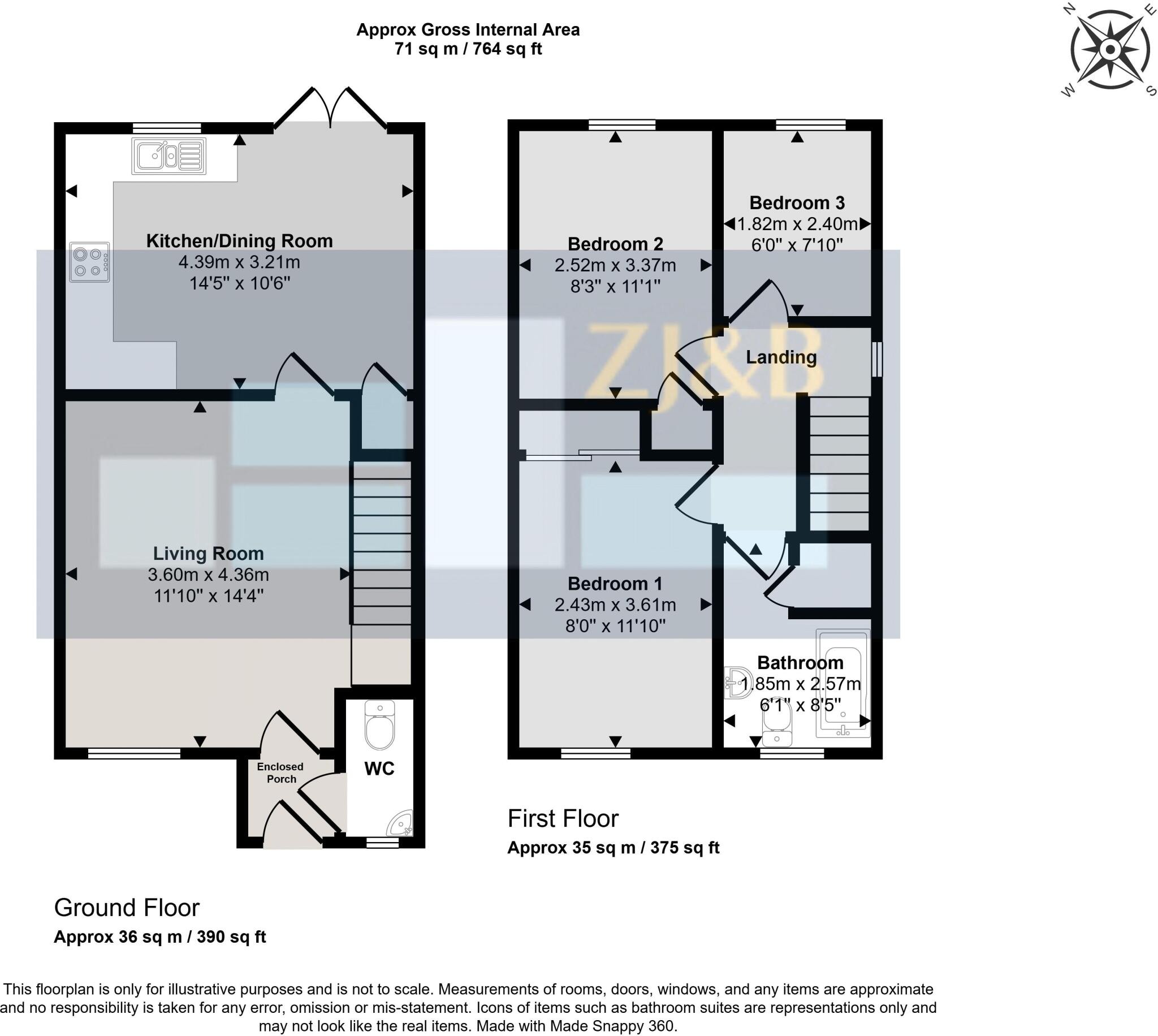 Cartwright Close, Bicton Heath, Shrewsbury, SY3 5FY floorplan