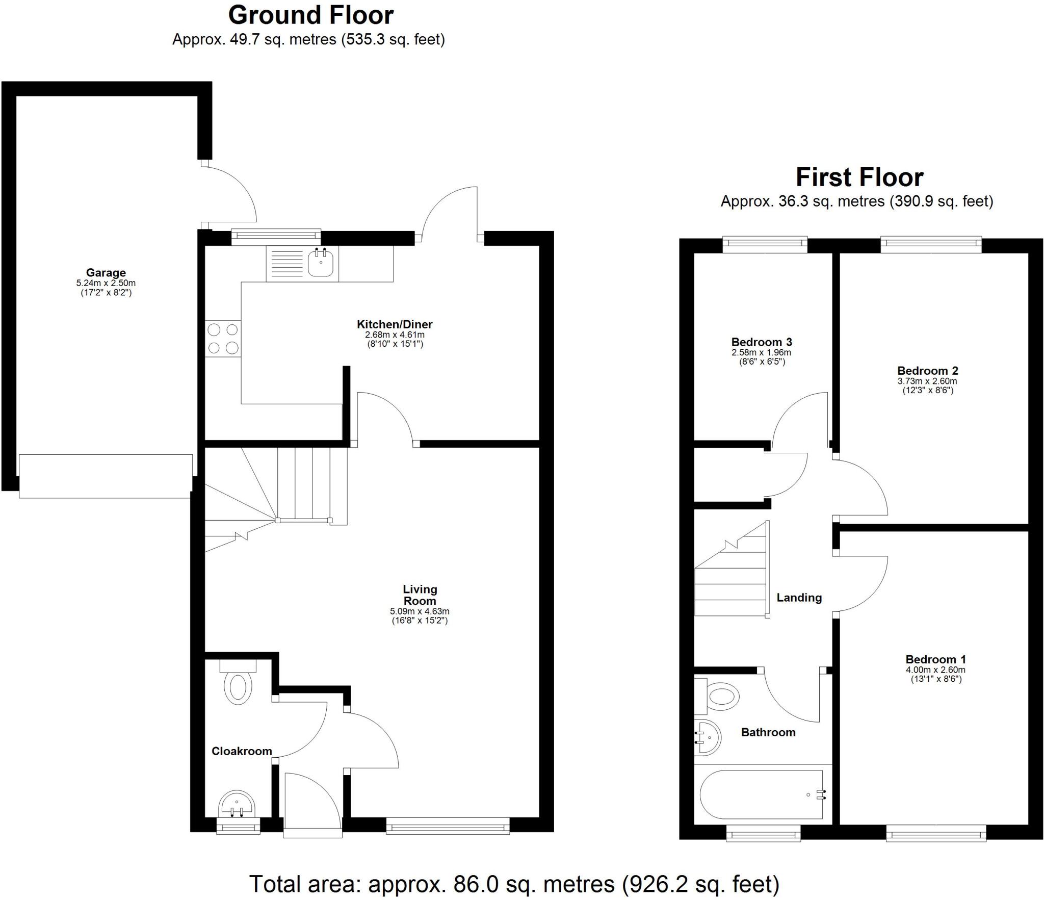 Trentishoe Crescent, Furzton, Milton Keynes floorplan