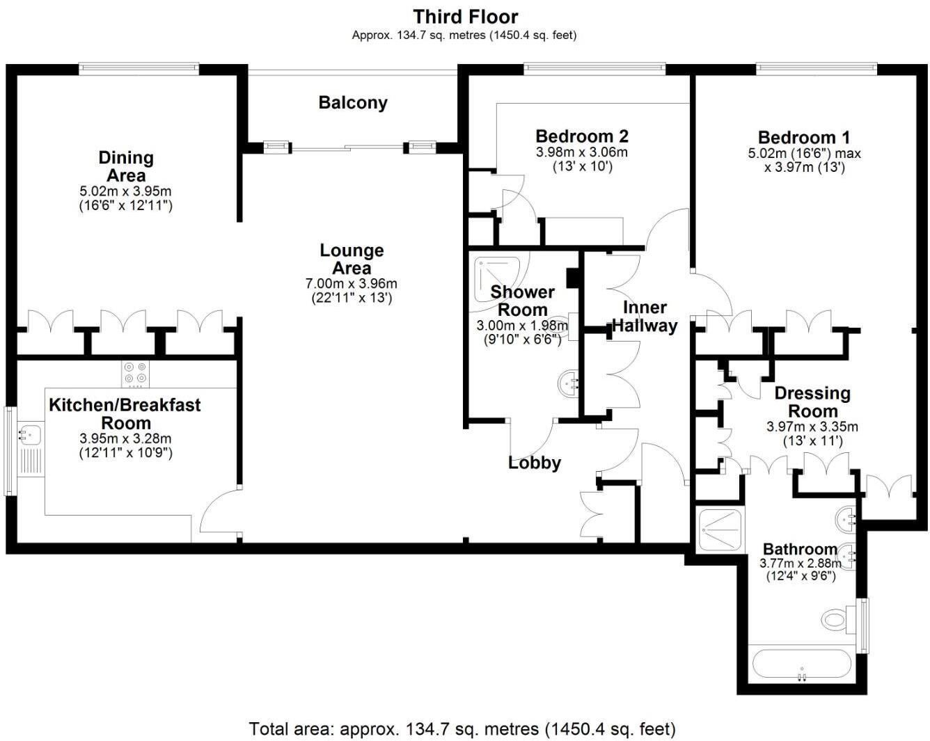 The Bowls, Chigwell floorplan
