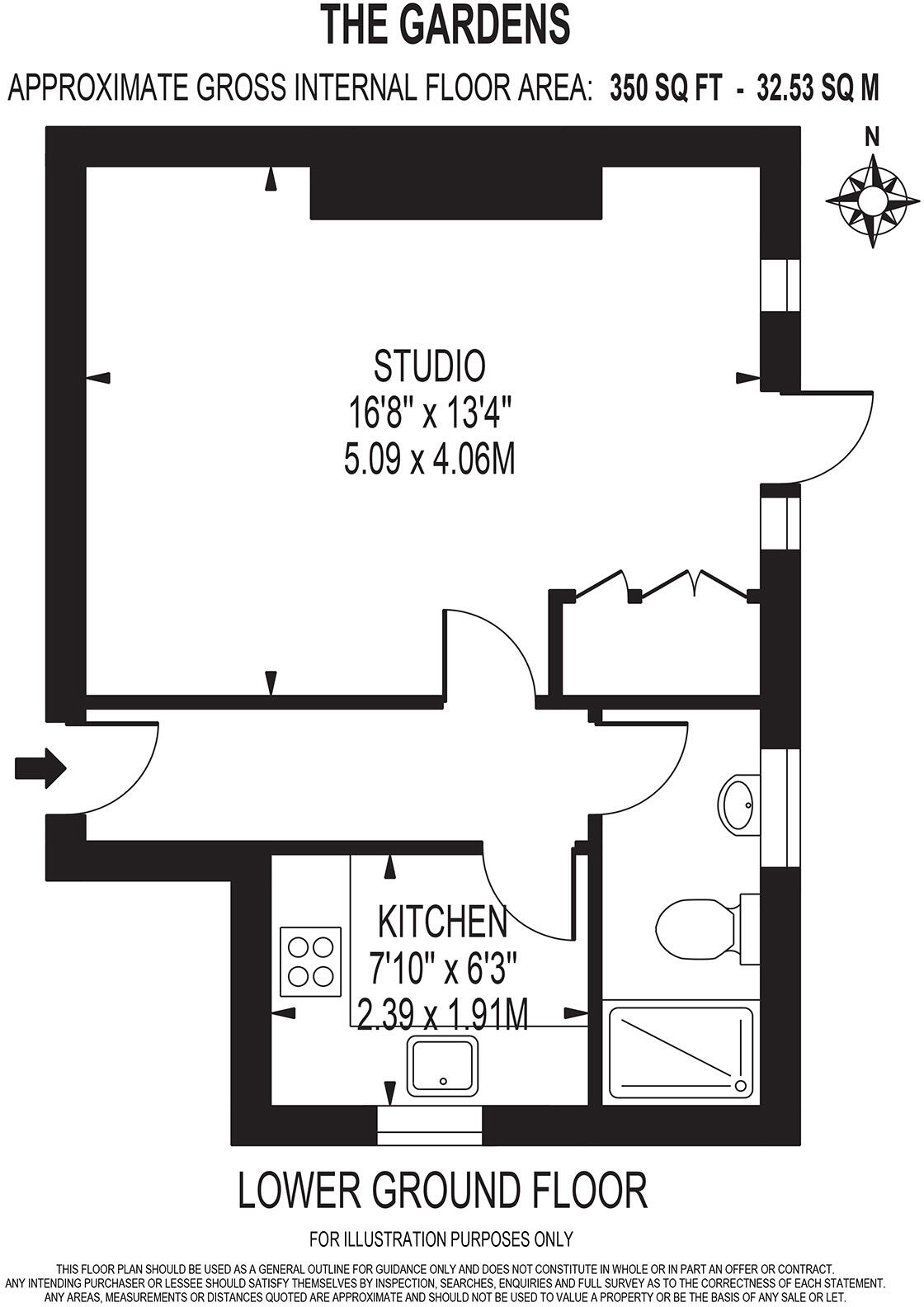 The Gardens, East Dulwich London SE22 floorplan