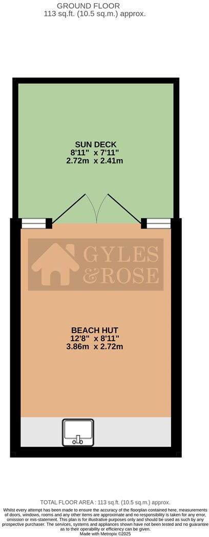 Beach Hut, West Mersea floorplan