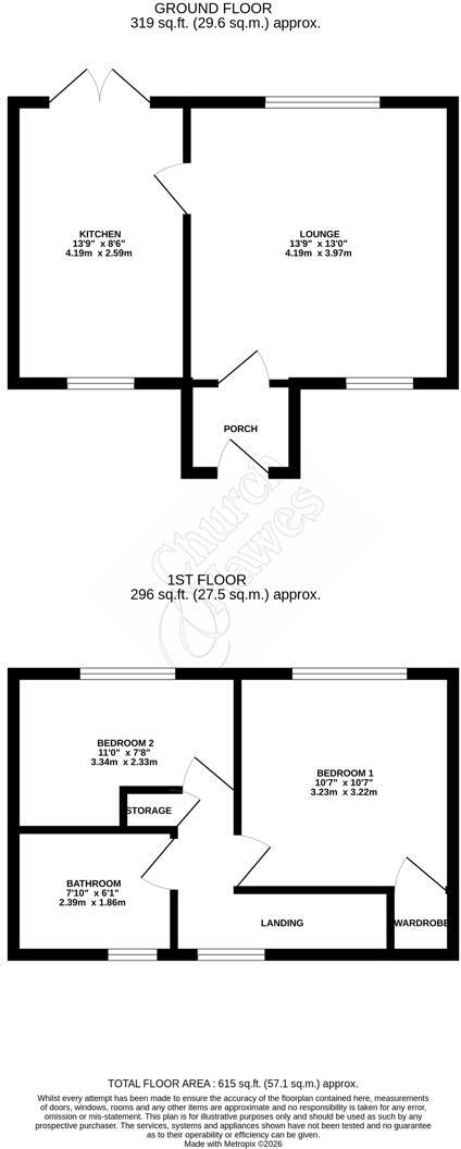 Arwen Grove, South Woodham Ferrers, Chelmsford floorplan