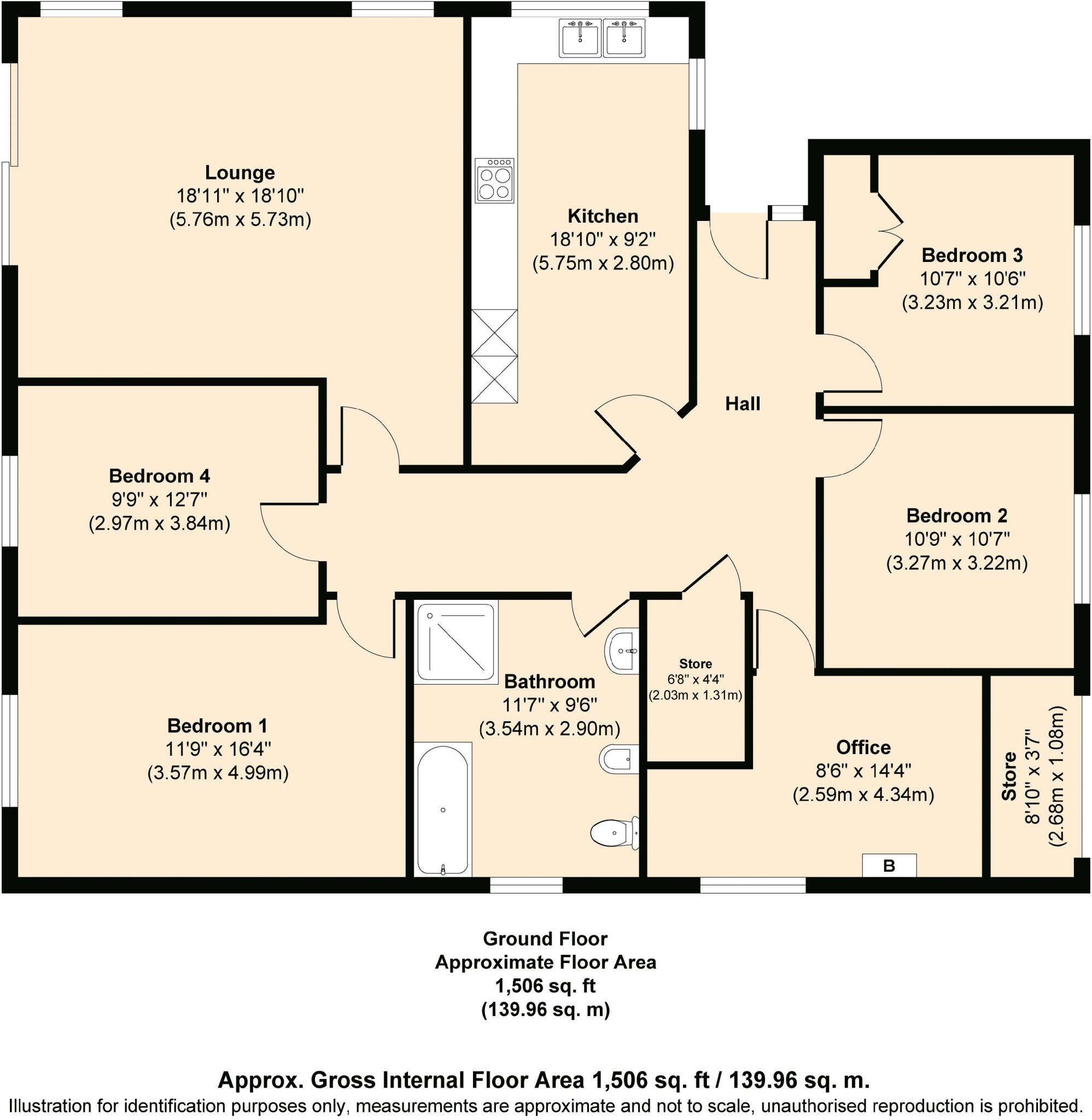 Edge Lane, Bacup floorplan