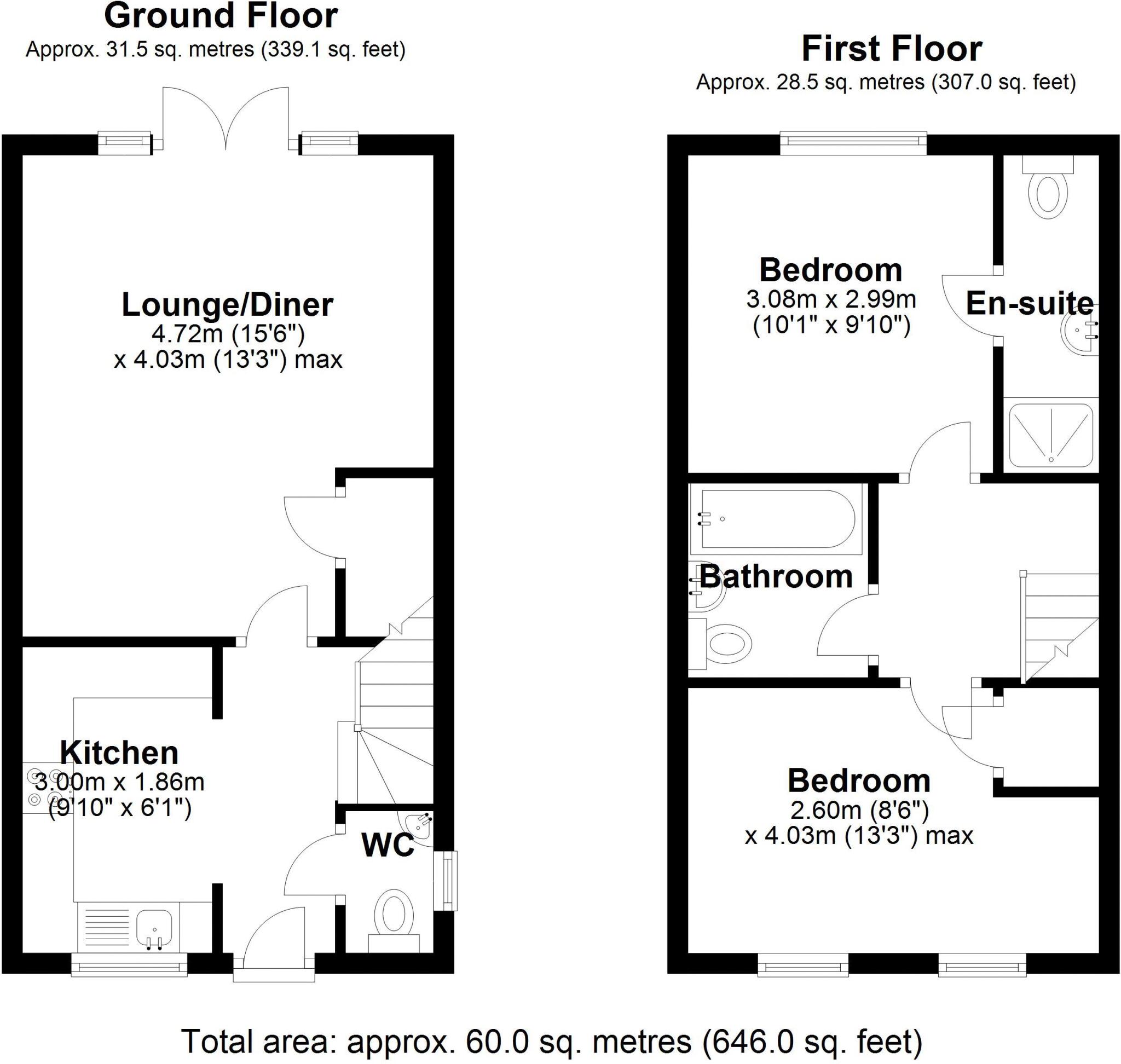 128, Watts Drive, Shifnal floorplan