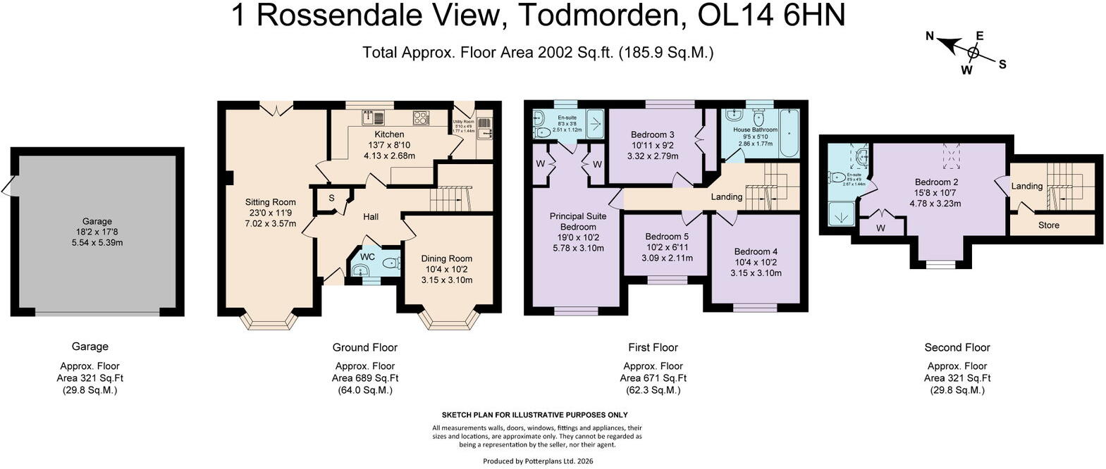 Rossendale View, Todmorden, OL14 6HN floorplan