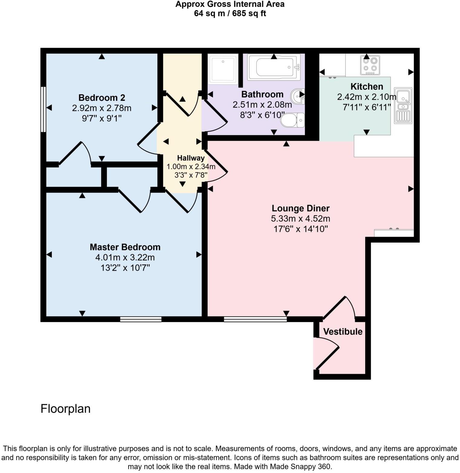 Charlotte Court, Nairn floorplan