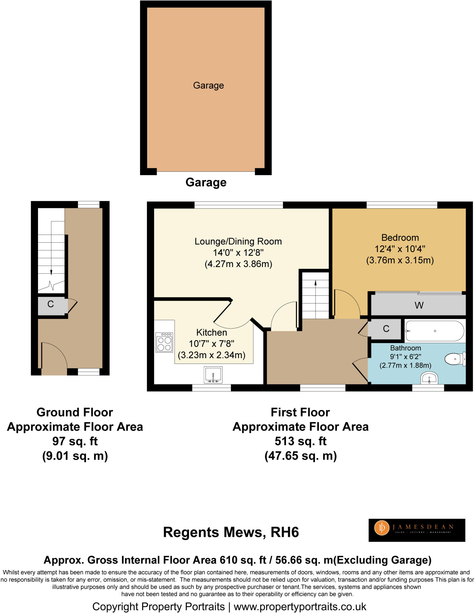 Regents Mews, Horley, Surrey floorplan
