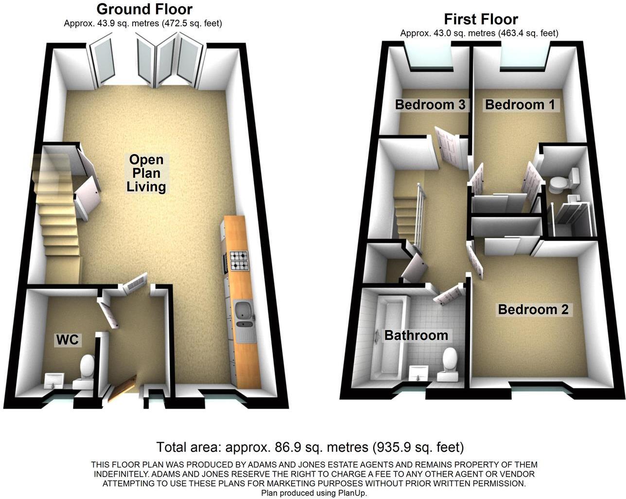 Limner Street, Market Harborough floorplan