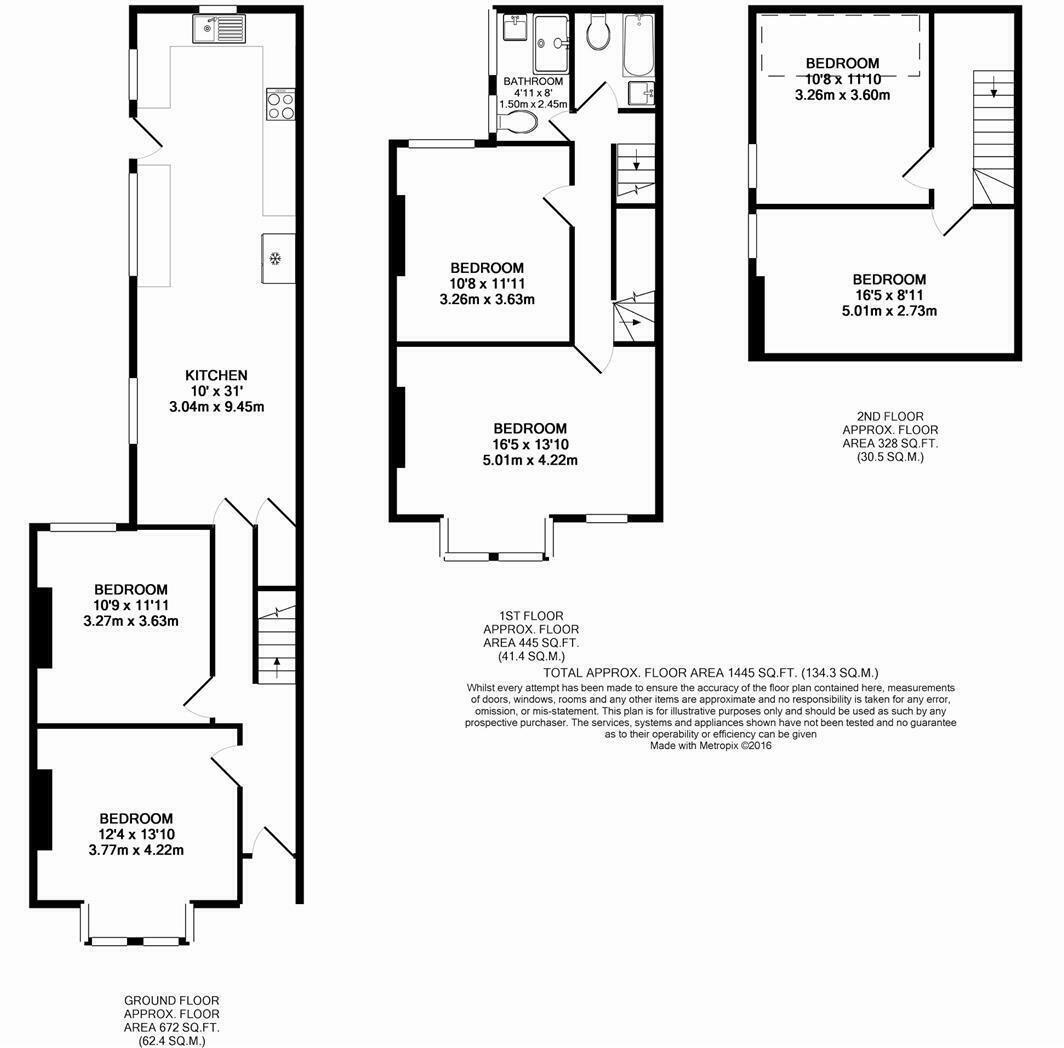 Derby Grove, Nottingham, Nottinghamshire, NG7 floorplan