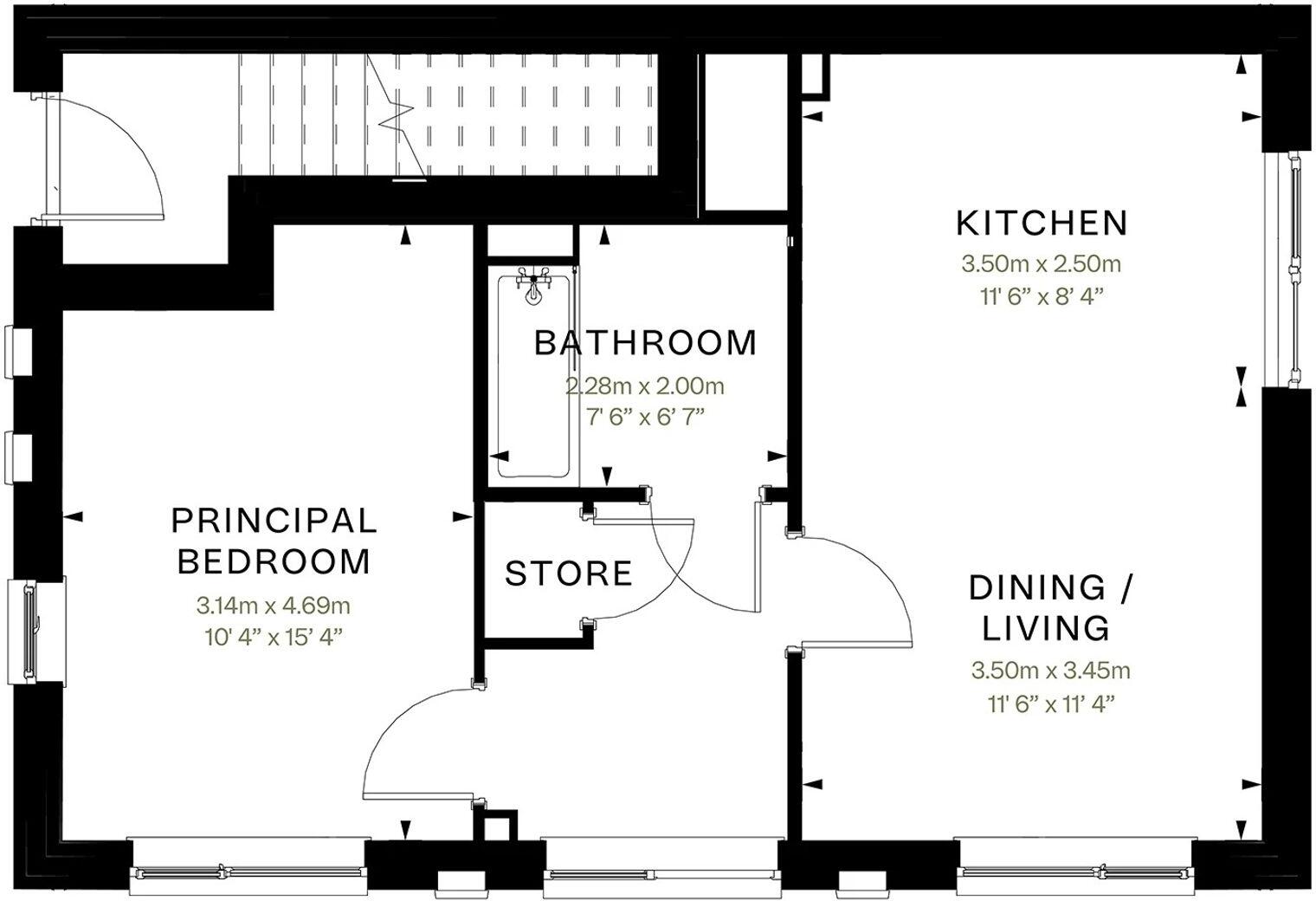 Plot 14, The Ashbourne, Sylvan, Loughborough Road, NG11 6NY floorplan